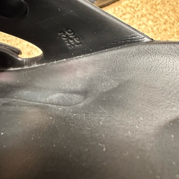 Birkenstock Arizona Black Rubber Sandals - Picture 9 of 9